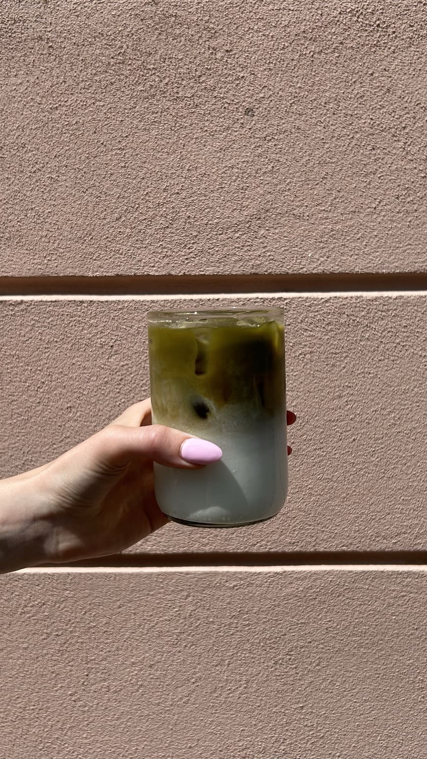 Hojicha latte cold