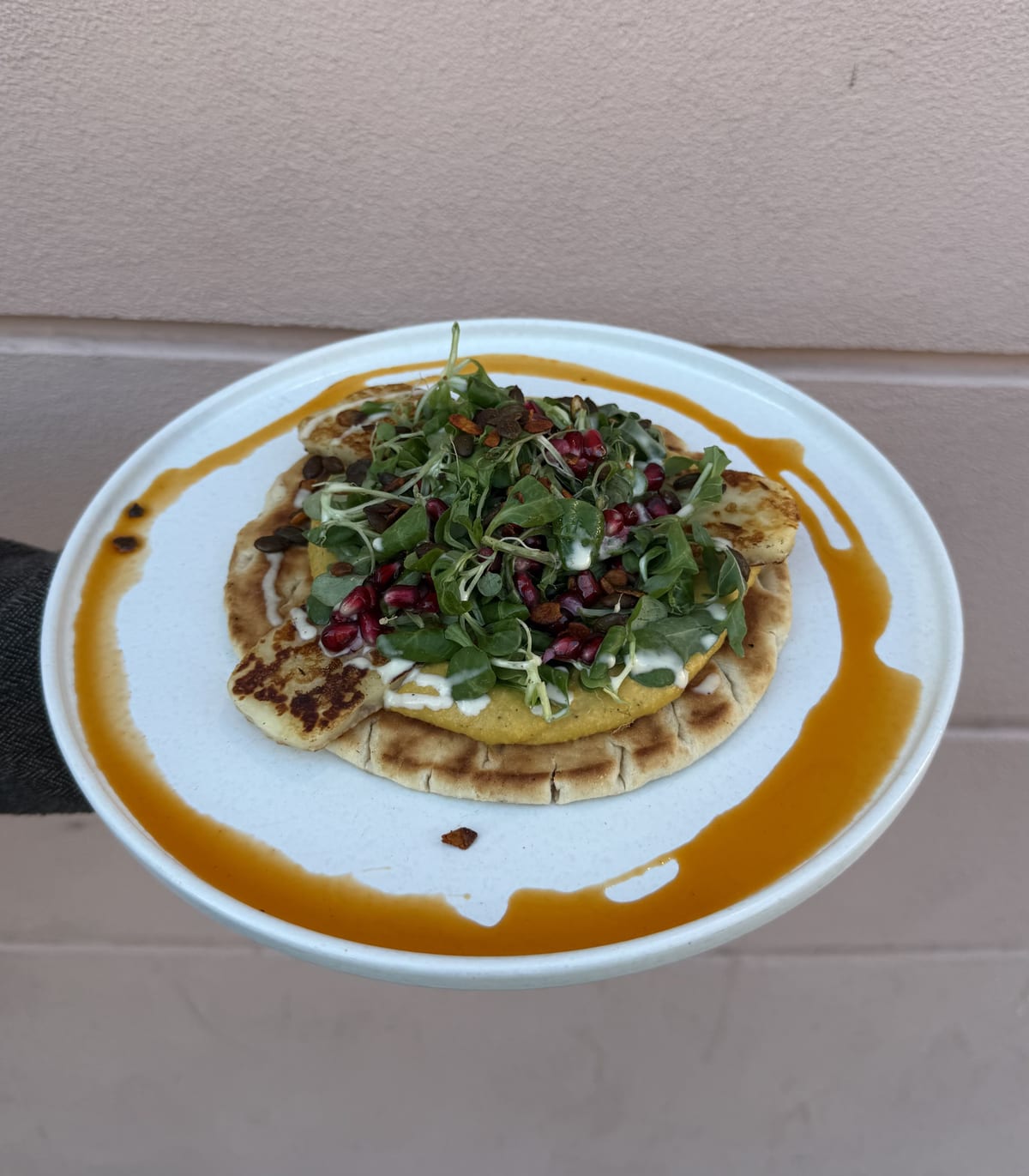 Pumpkin & Halloumi Pita