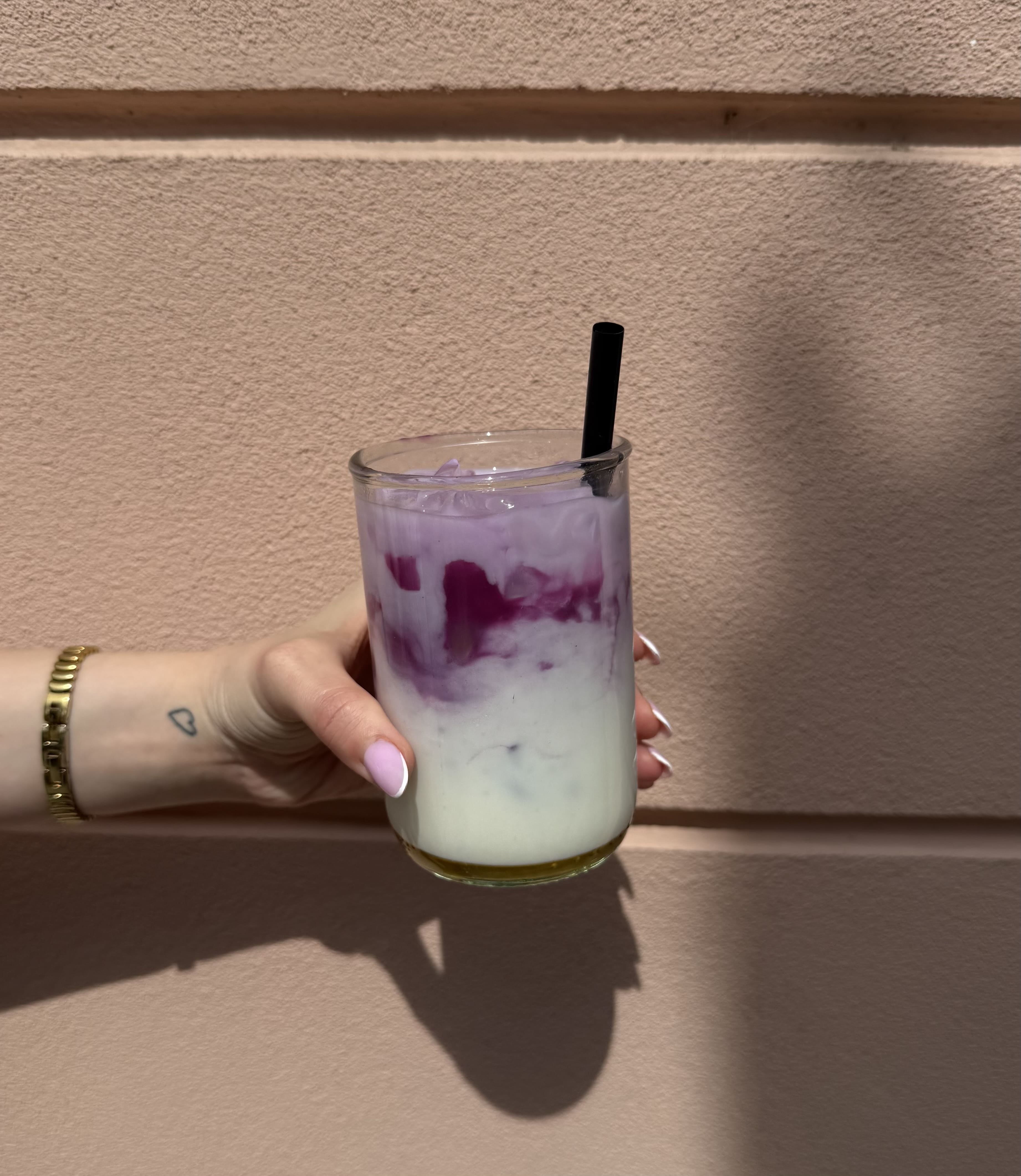 Ube latte COLD